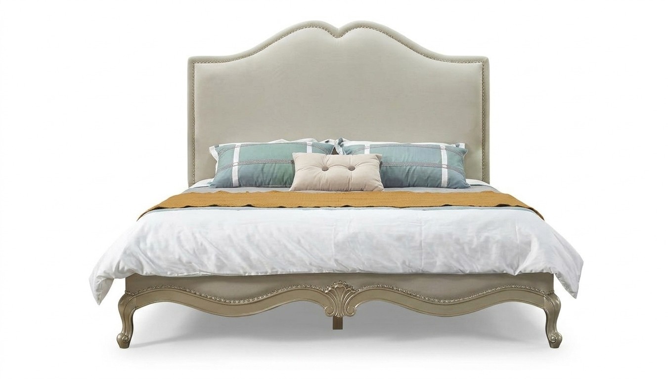 Classic bedroom set bed + 2x nightstand Baroque Rococo beds