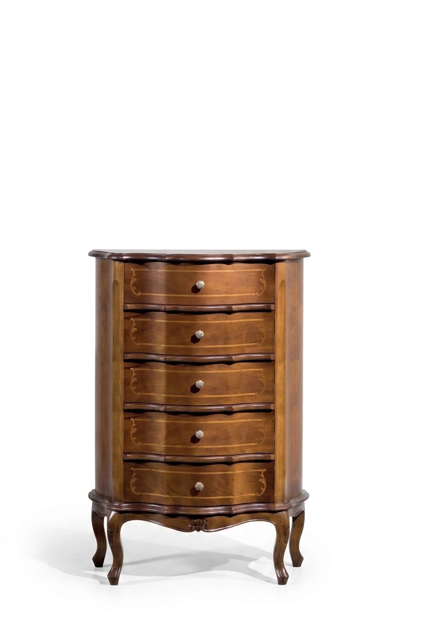 Classic Brown Wooden Chest of Drawers Console Luxury Furniture Sideboard