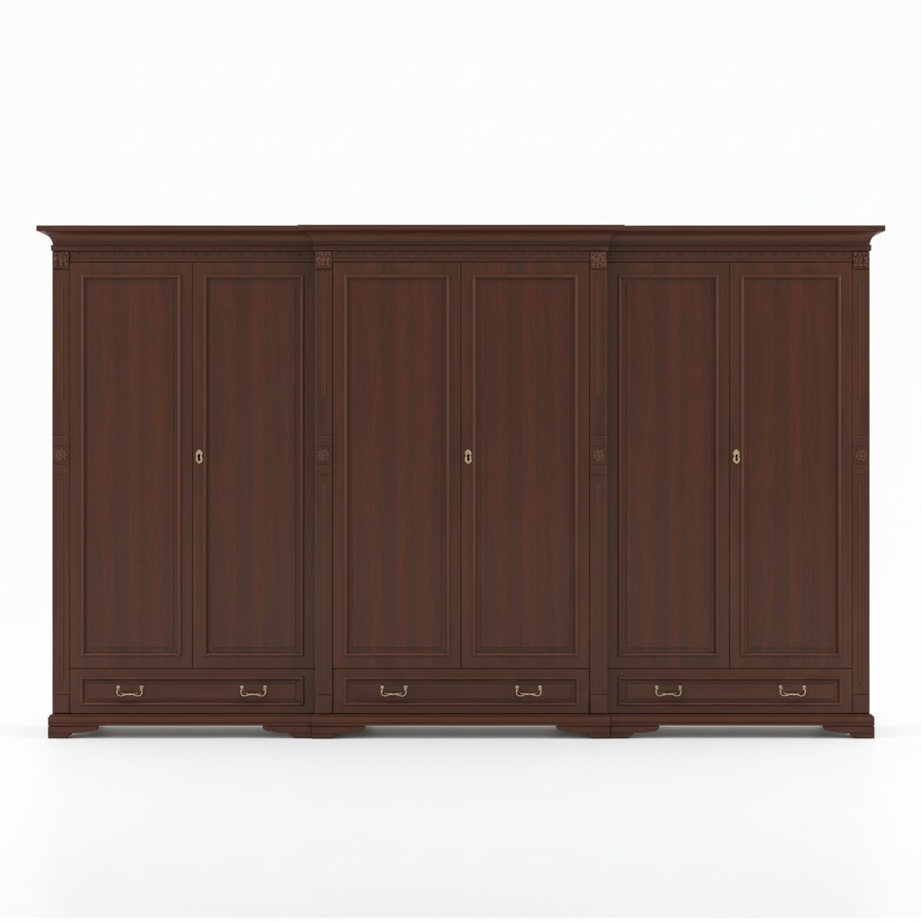 Classic cabinets wardrobe cabinet wall closet solid colonial style O6D