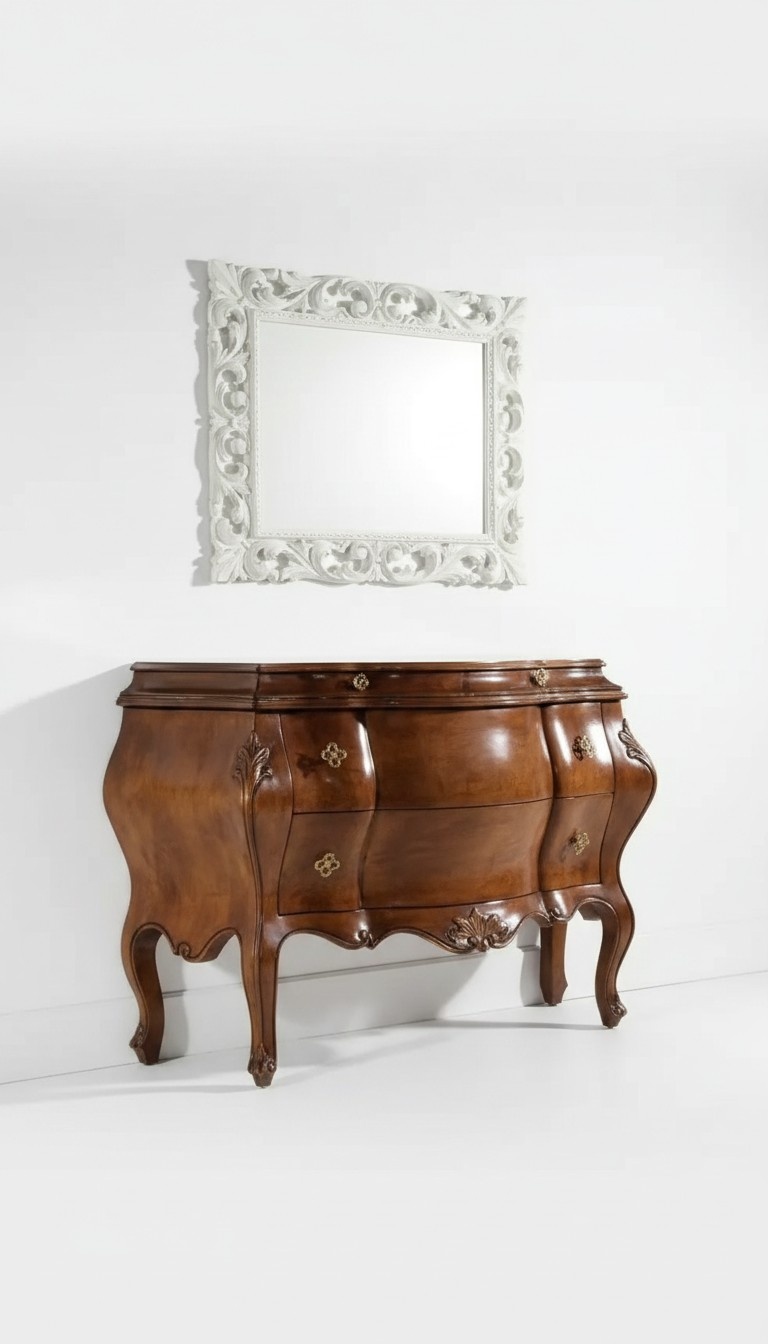 Classic Chest of Drawers Cabinet Wood Cabinets Furniture Consoles Italian New