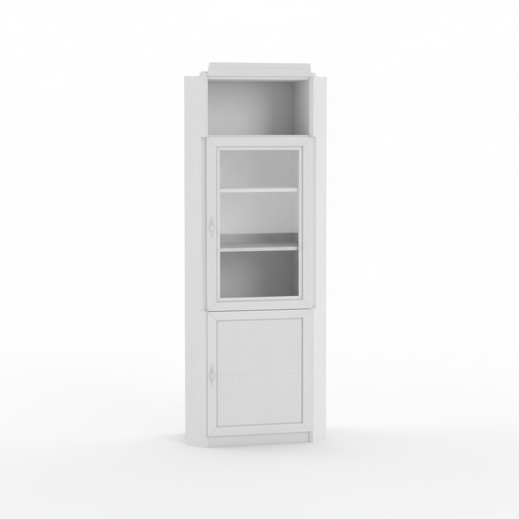 Classic style made of real wooden sideboard/cupboard with swing doors, model ME-10