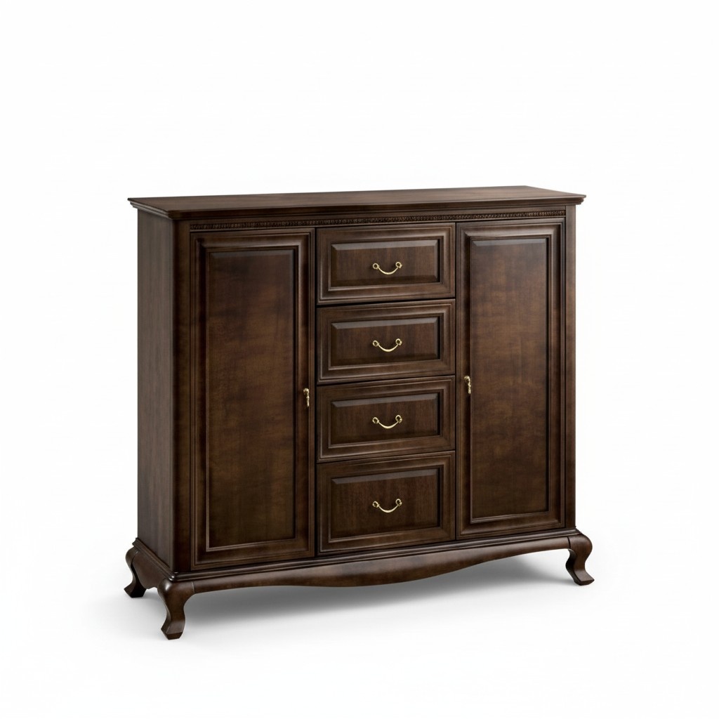 Classic chest of drawers solid wood handmade V-Ksz