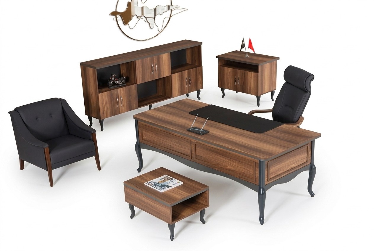 Classic complete office furniture Desk Filing cabinet Office furniture