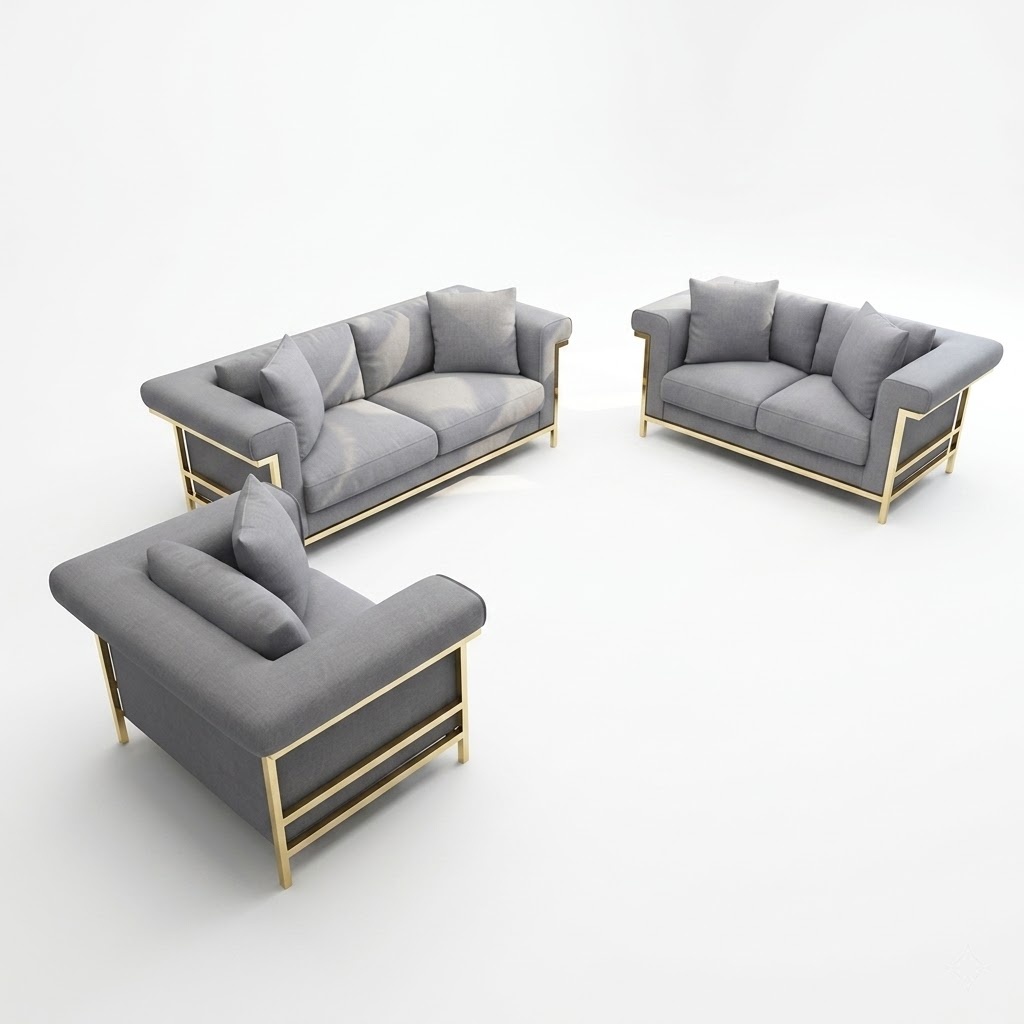 Classic Designer Couch Seat Upholstery 3+2 Seater Set Sofa Velvet Luxury Sofas