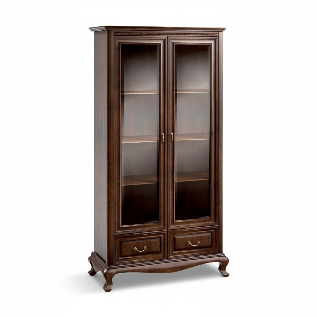 Classic display cabinet living room display cabinet showcases new V-W2 glass