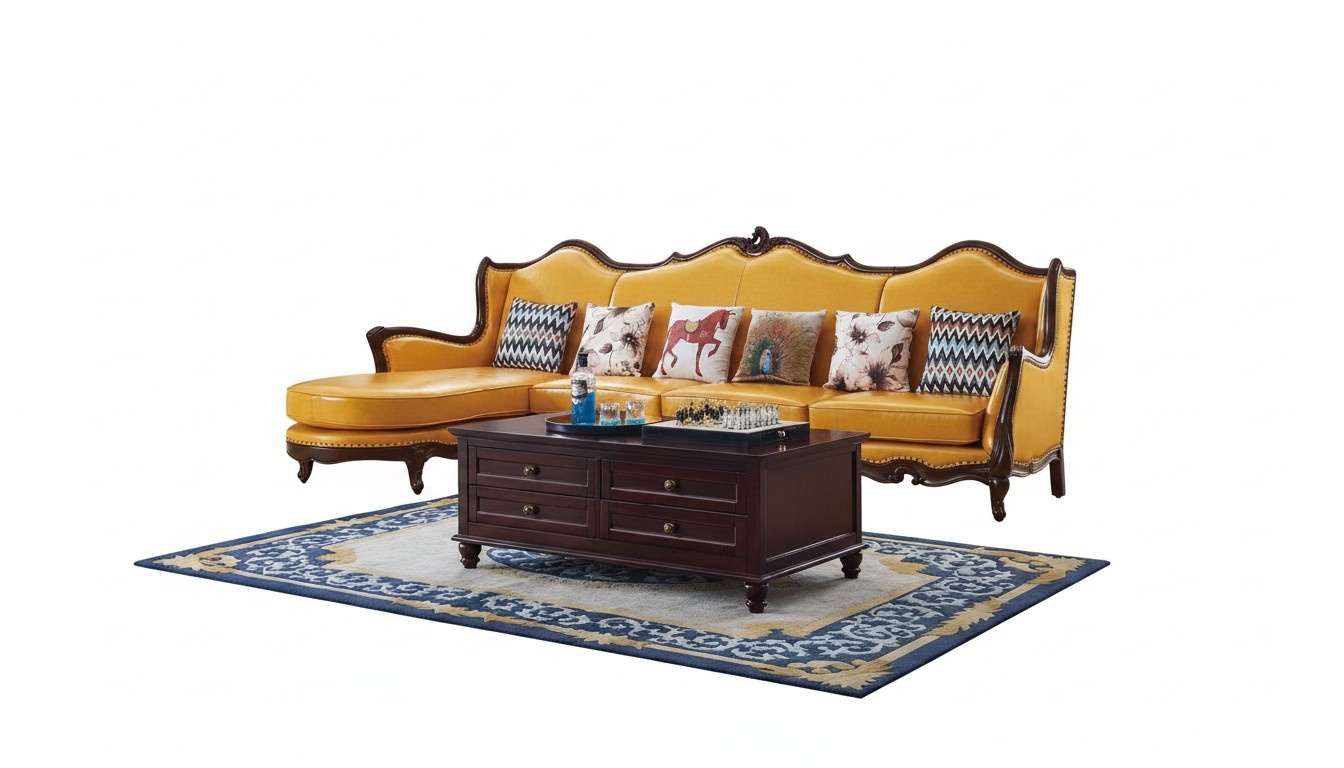 Classic Corner Couch Yellow Empire Couch Sofa Leather Sofas Couches