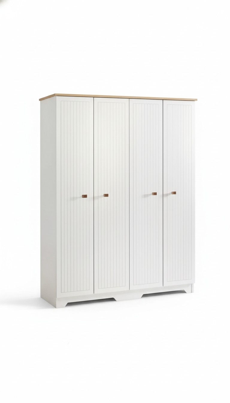 Classic Furniture Shelf Cupboards Bedroom Wood 160cm Luxury