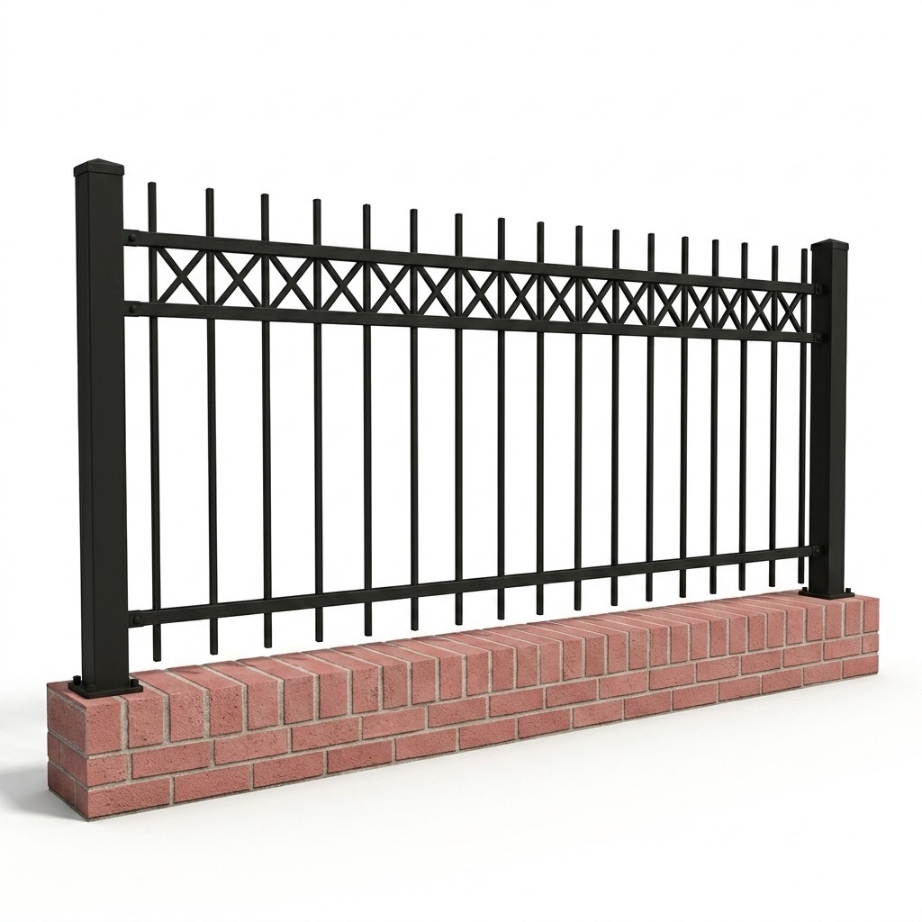 Classic Garden Wrought Iron Railing Fence Classic Custom-Made Fence M436