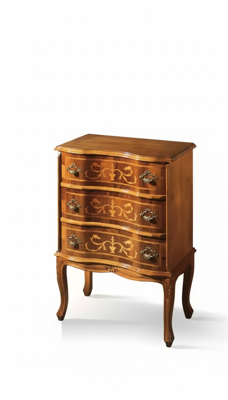 Classic Small Chest of Drawers 3 Drawers Living Room Wood Furniture Design