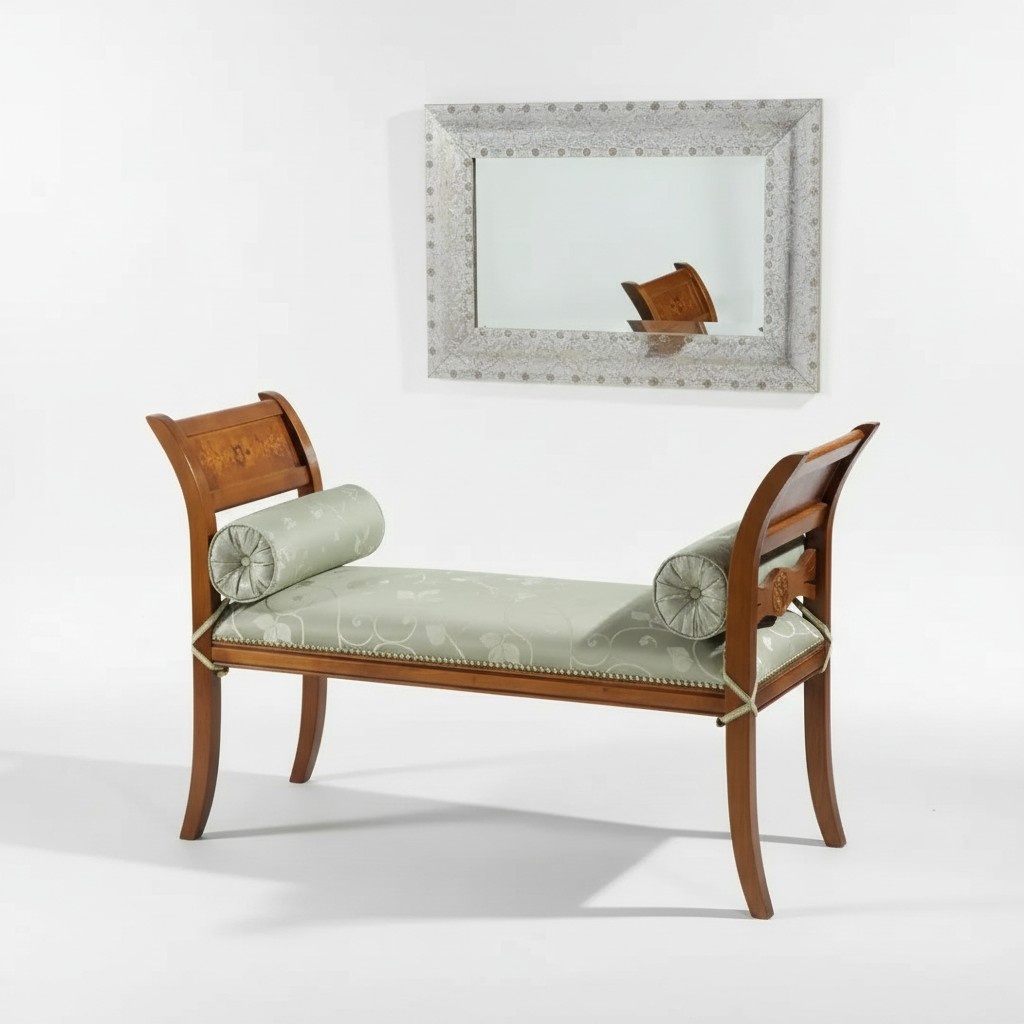 Classic seating designer bench textile furniture upholstered bench bench