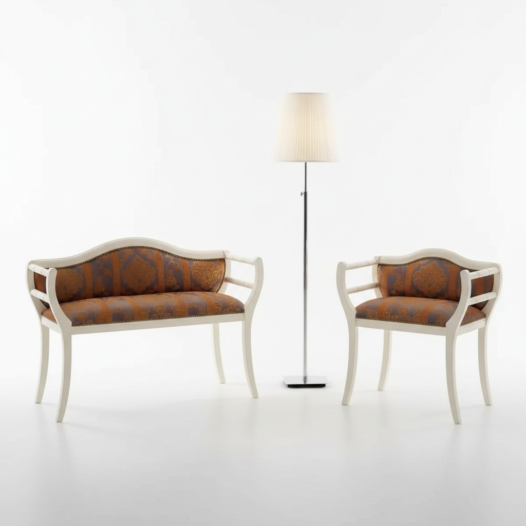 Classic sofa set bench chairs upholstered furniture living room furniture design