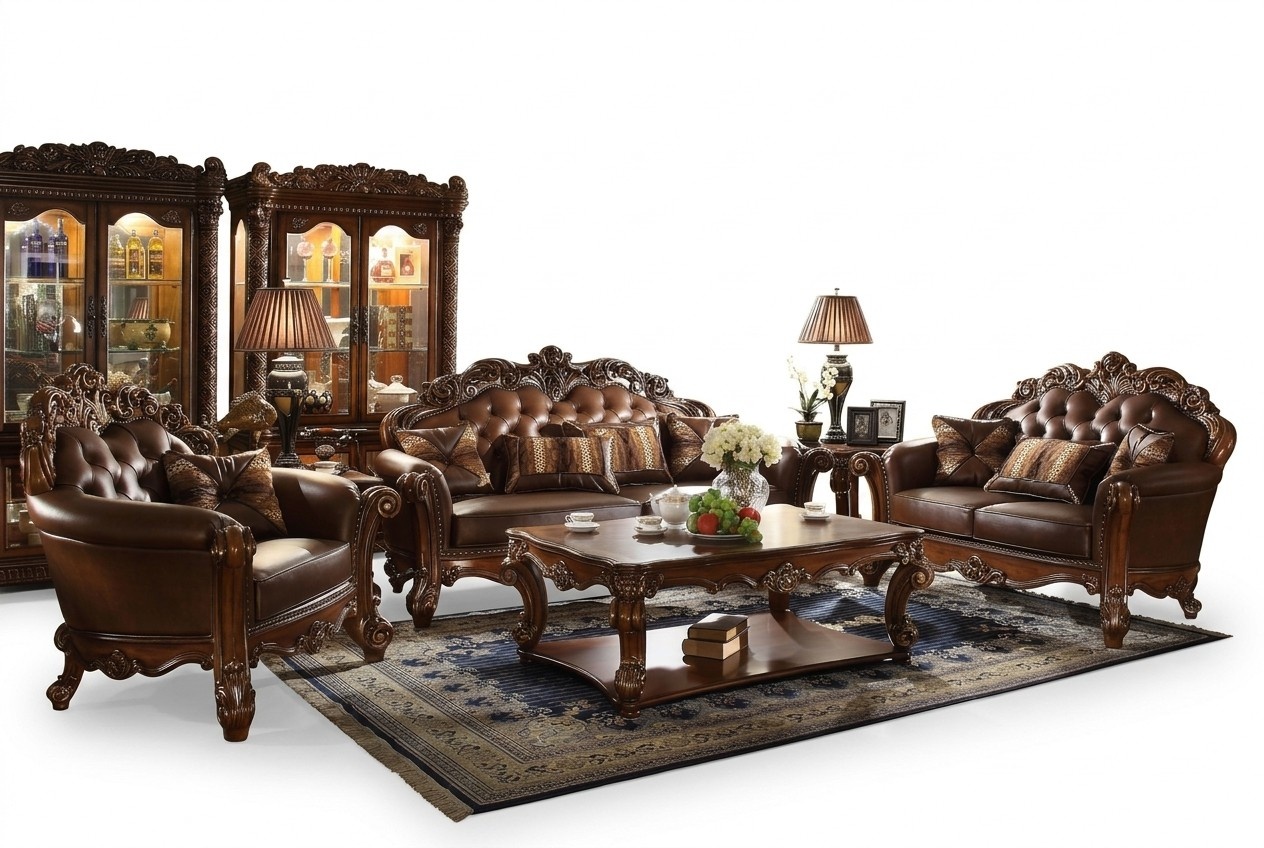 Classic Set 3+2+1+1 Seater Sofa Set Couch Sofa Leather Sofa Upholstery