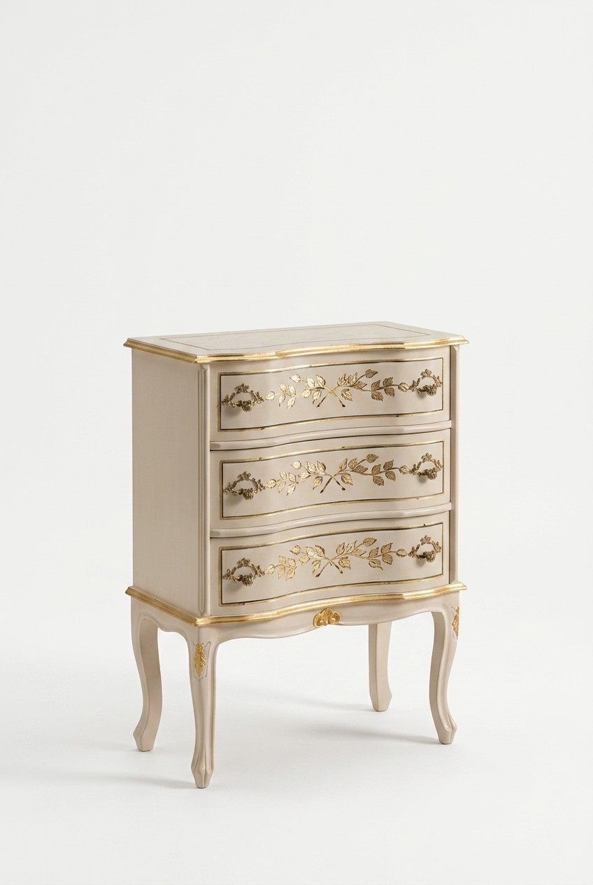 Classic White Chest of Drawers Wooden Furniture Living Room Storage Cabinet New