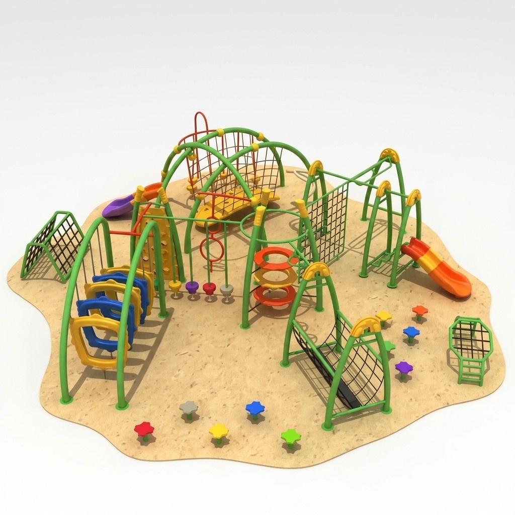Climbing tower Entertainment outdoor play tower with slide plastic