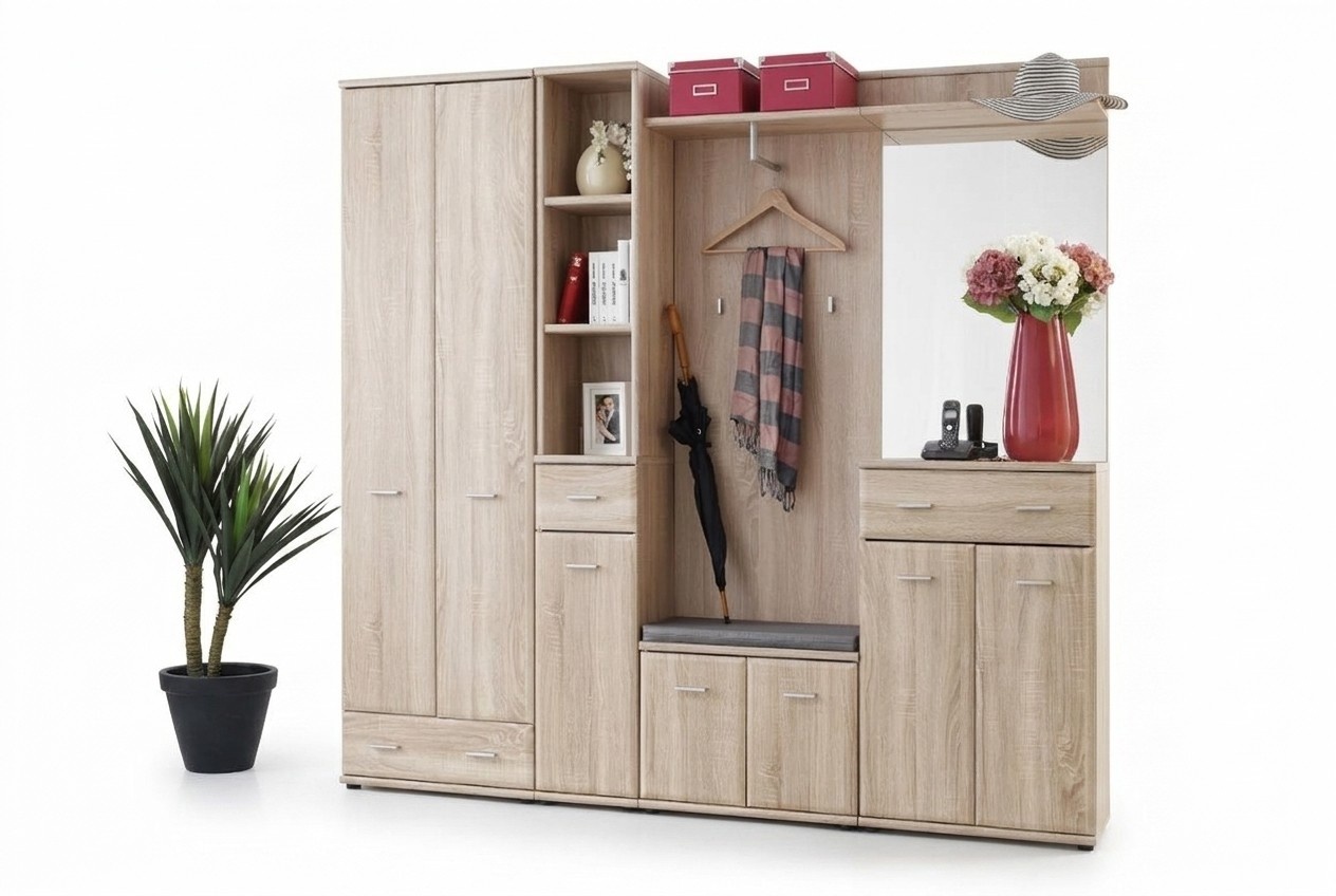 Clothes rack wardrobe hallway coat rack design furniture luxury furnishings new shelf