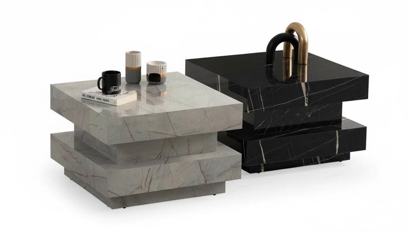 Living room complete 2x coffee tables luxury coffee table furniture