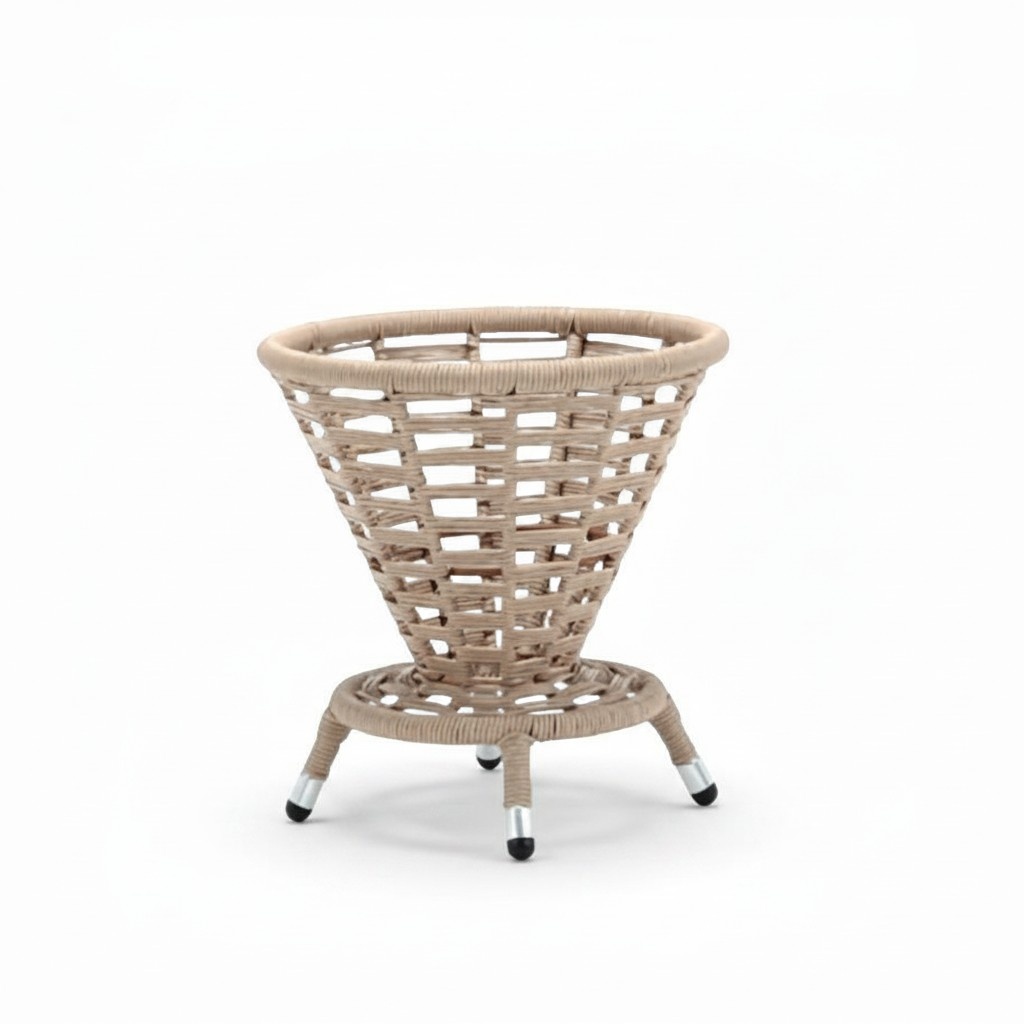 Beige Coffee Table Luxury Furniture Patio Design Rattan Round Modern High-Quality Furniture