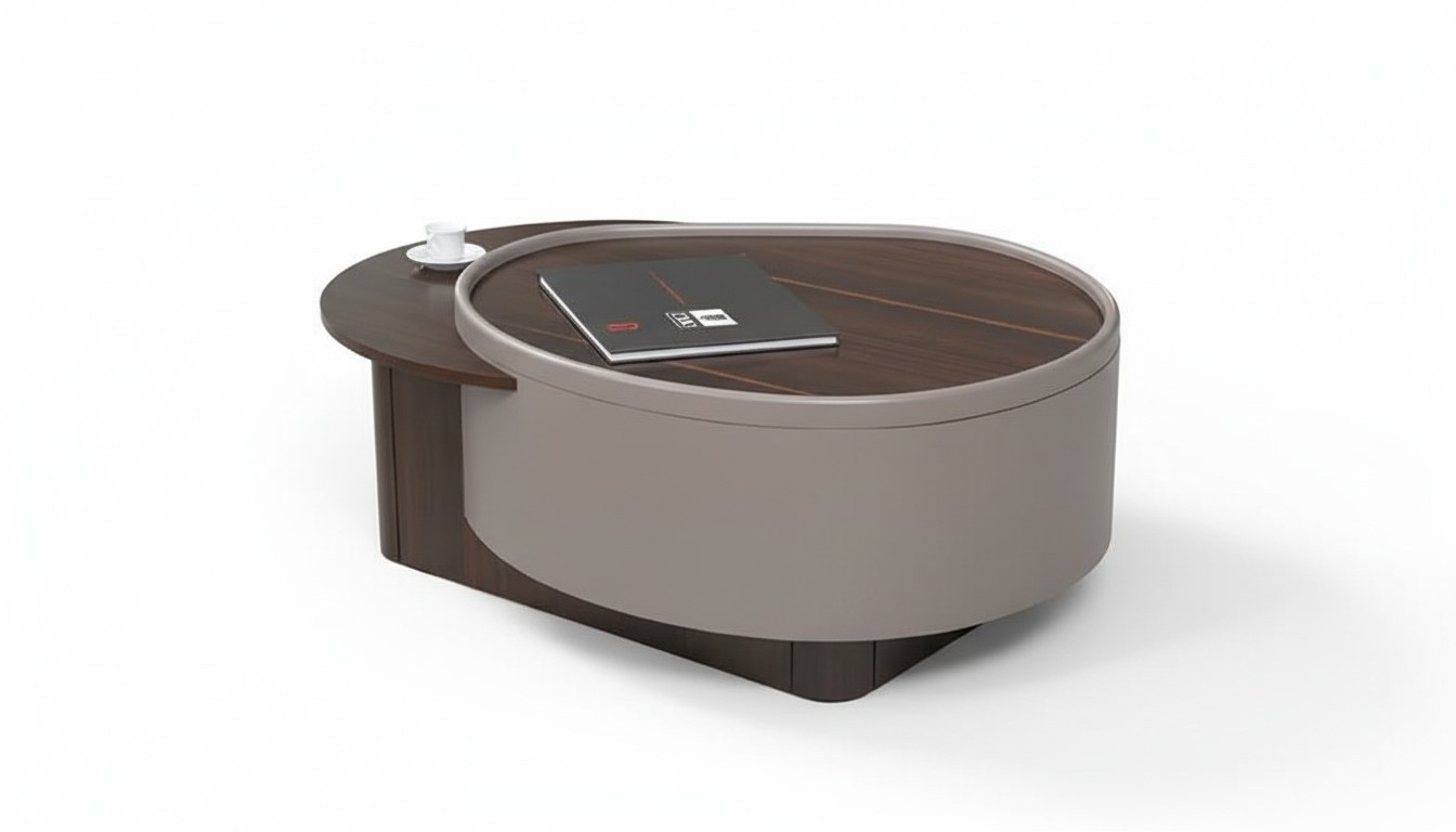 Brown Coffee Table Luxury Coffee Tables Wood Design Elegant Office 100 cm New