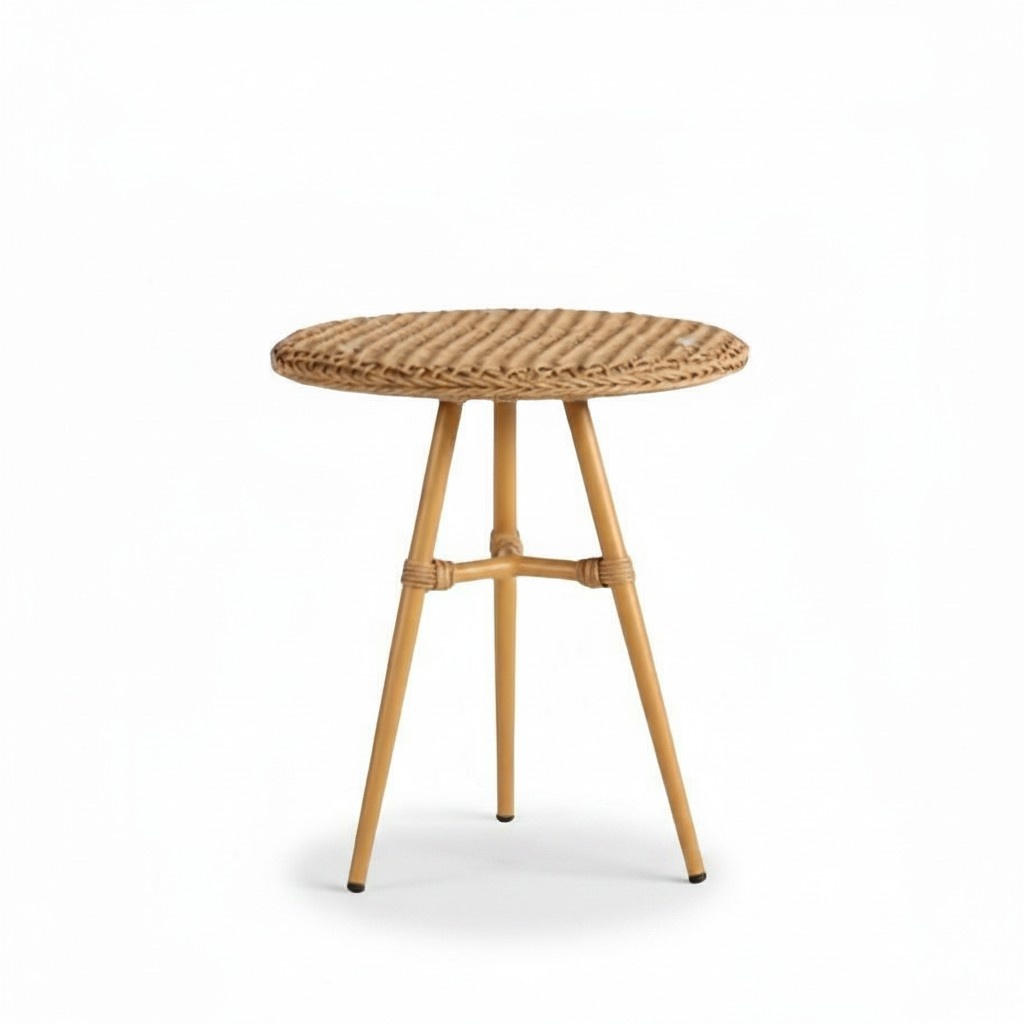 Brown Coffee Table Luxury Patio Design Rattan Round Modern High-Quality Furniture