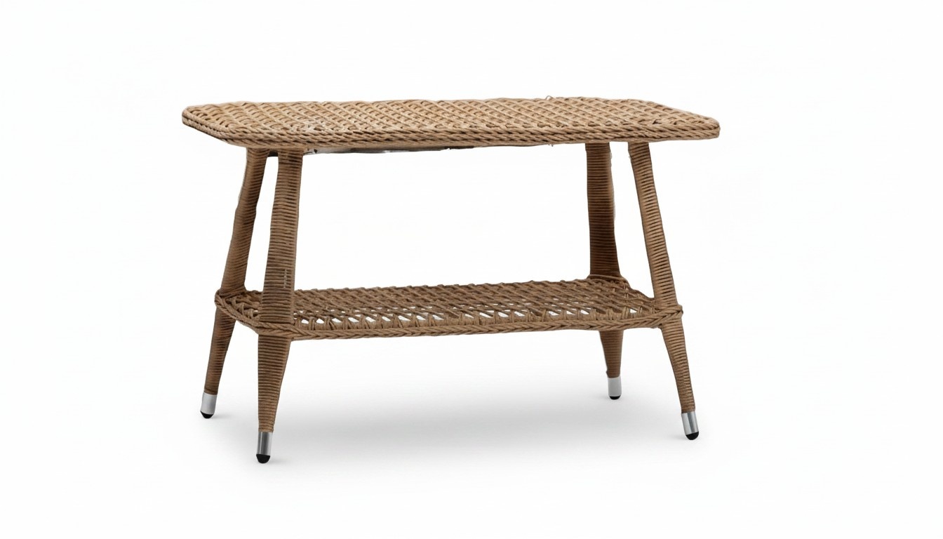 Brown Luxury Modern Design Coffee Table Quality Rattan Side Table