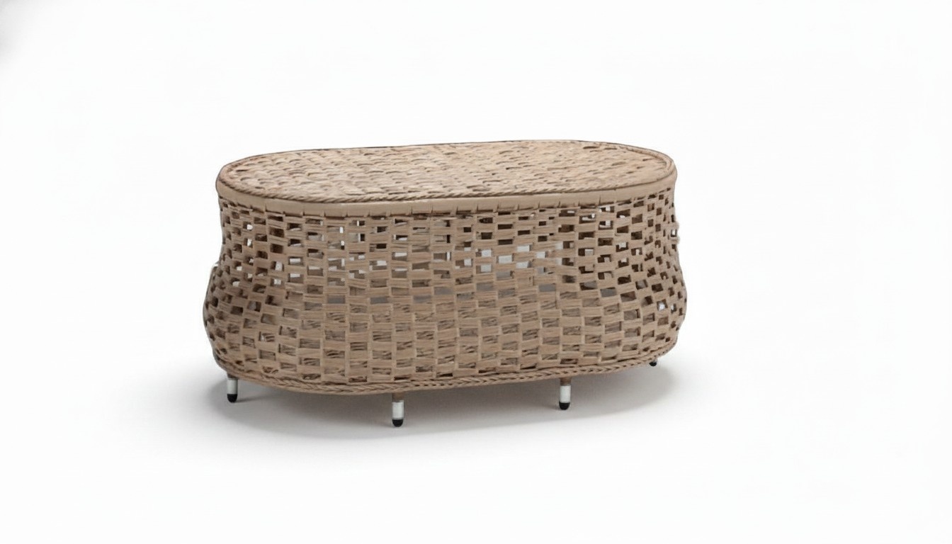 Brown Luxury Coffee Table Modern Table Design Rattan Side Table