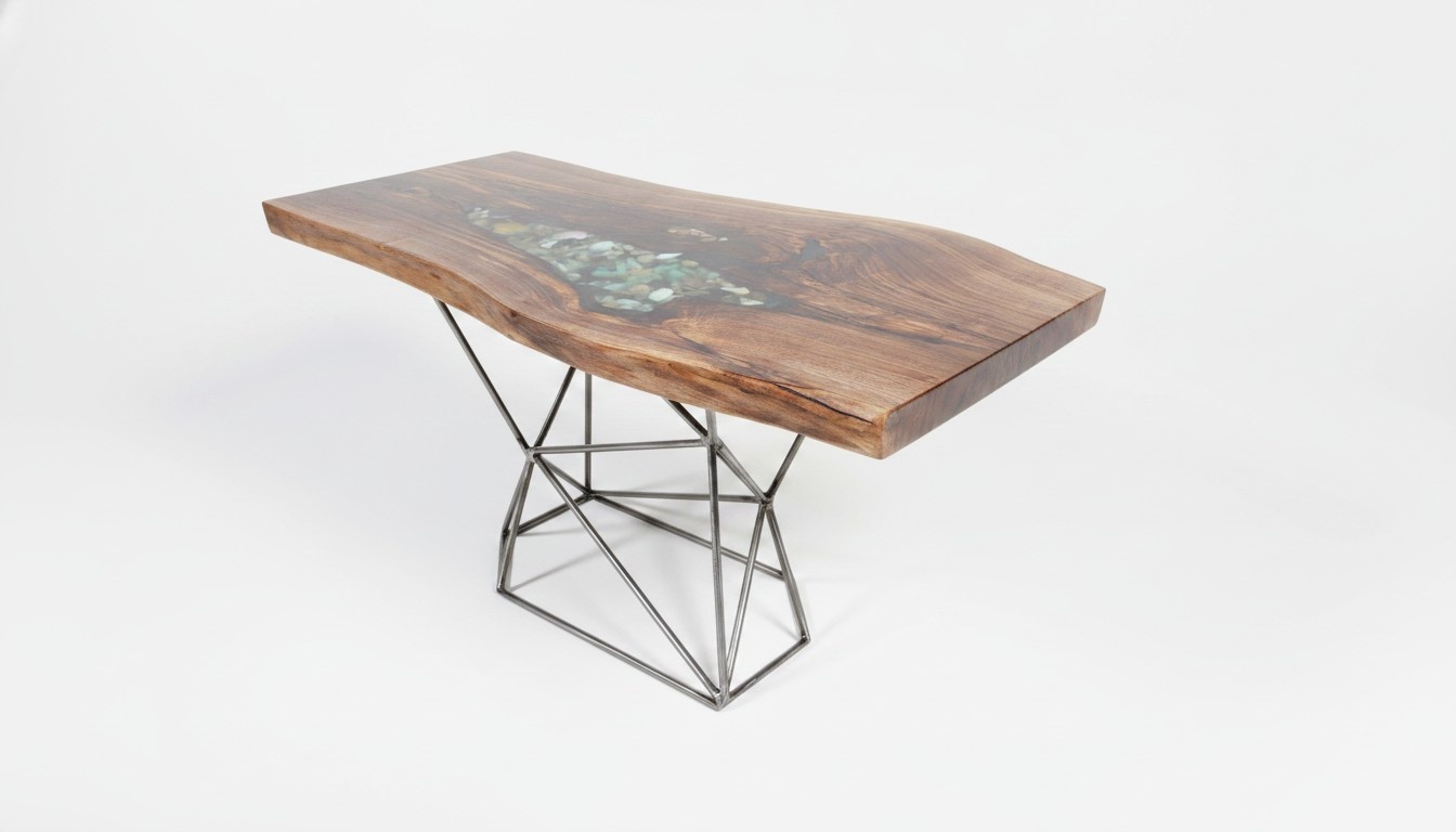 Coffee Table Brown Modern Design Wood Rectangular High Quality Furniture Living Room