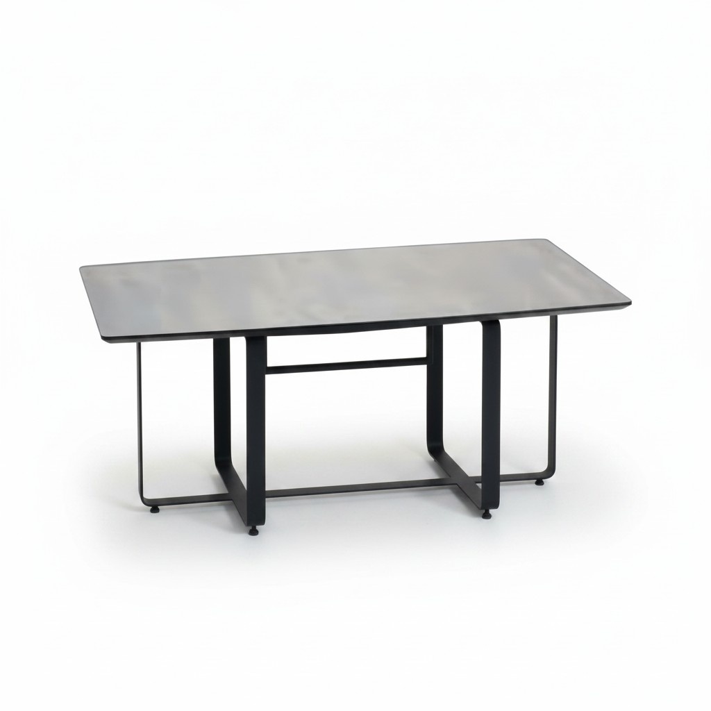 Grey modern coffee table rattan elegant terrace design luxury tables