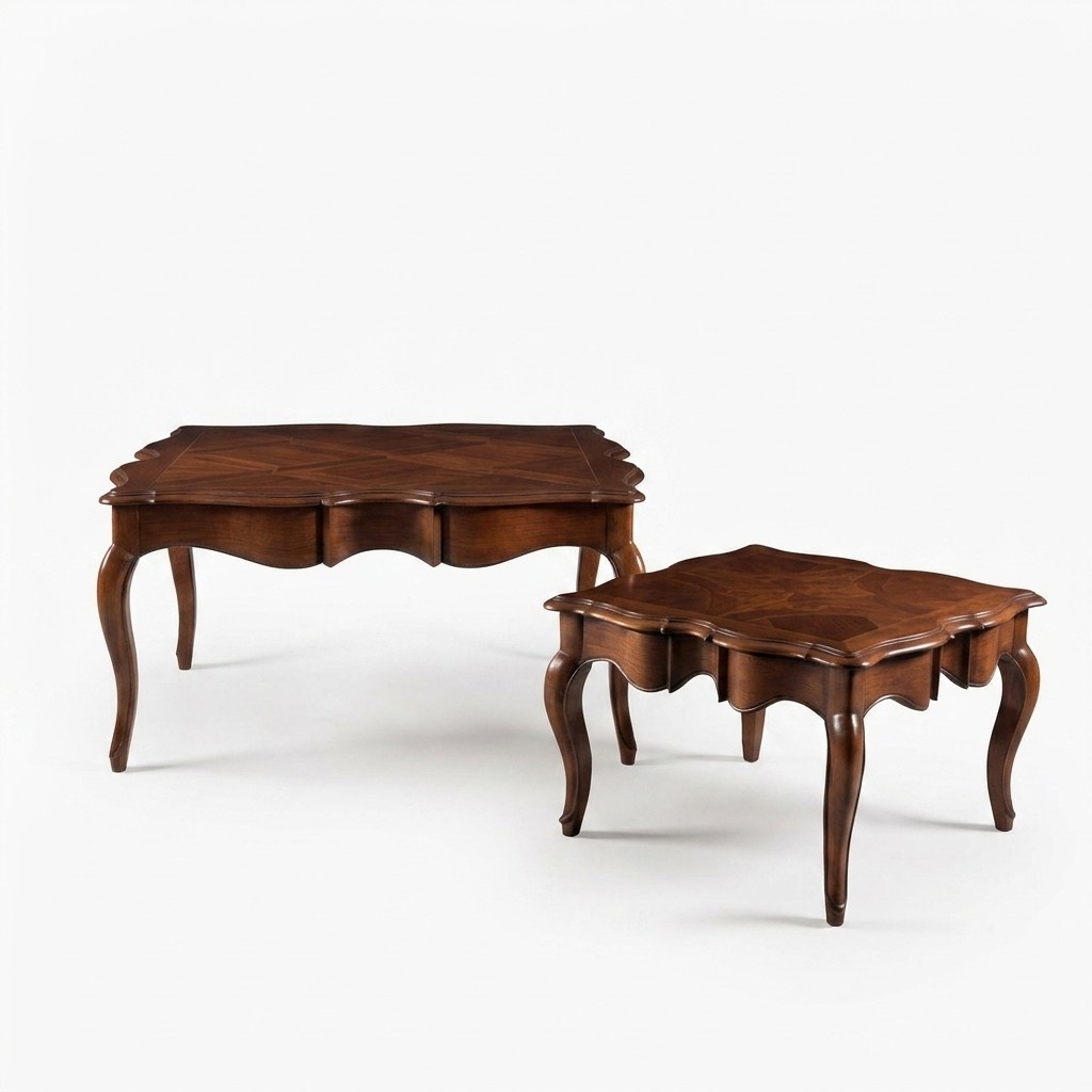 Coffee table living room furniture coffee tables table double tables Baroque Rococo wood