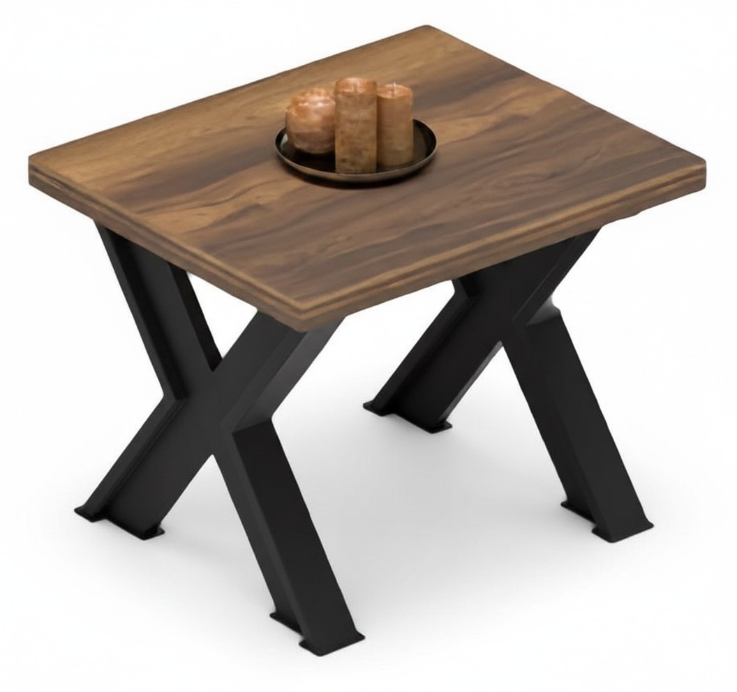 Coffee table low table side table X-legs office brown office furniture