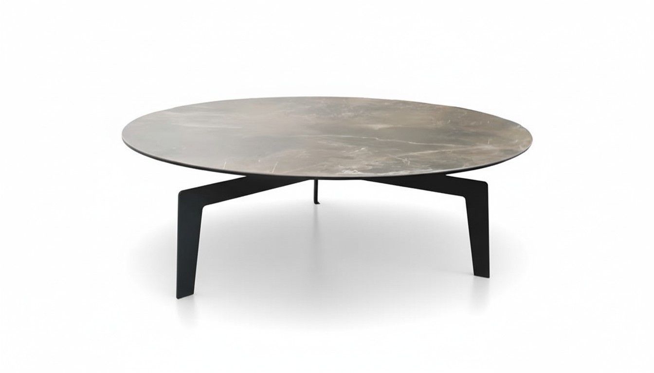 Luxury Design Coffee Table Brown Wooden Living Room Side Table