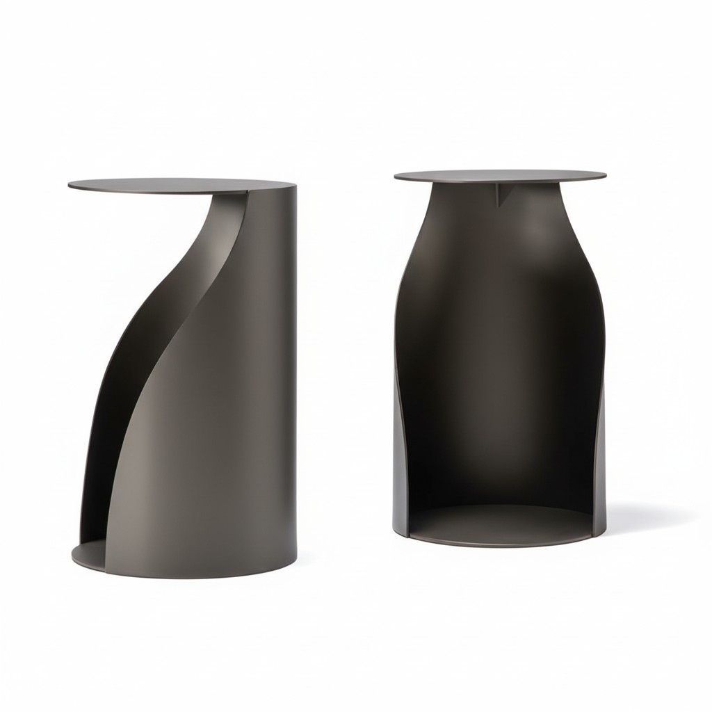 Modern Luxury Double Round Coffee Table Living Room Furniture Table