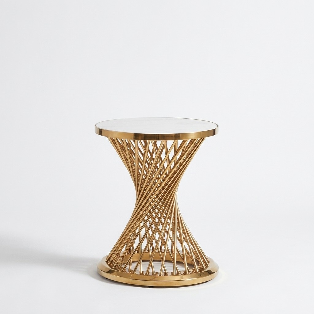 Coffee table Round side table Designer table Living room table Stainless steel