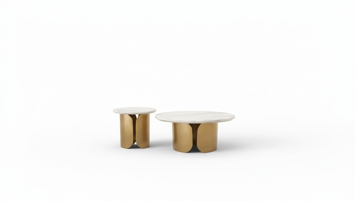 Coffee Table Set 2pcs Set Coffee Table Tables Designer Round 2pcs Coffee Table