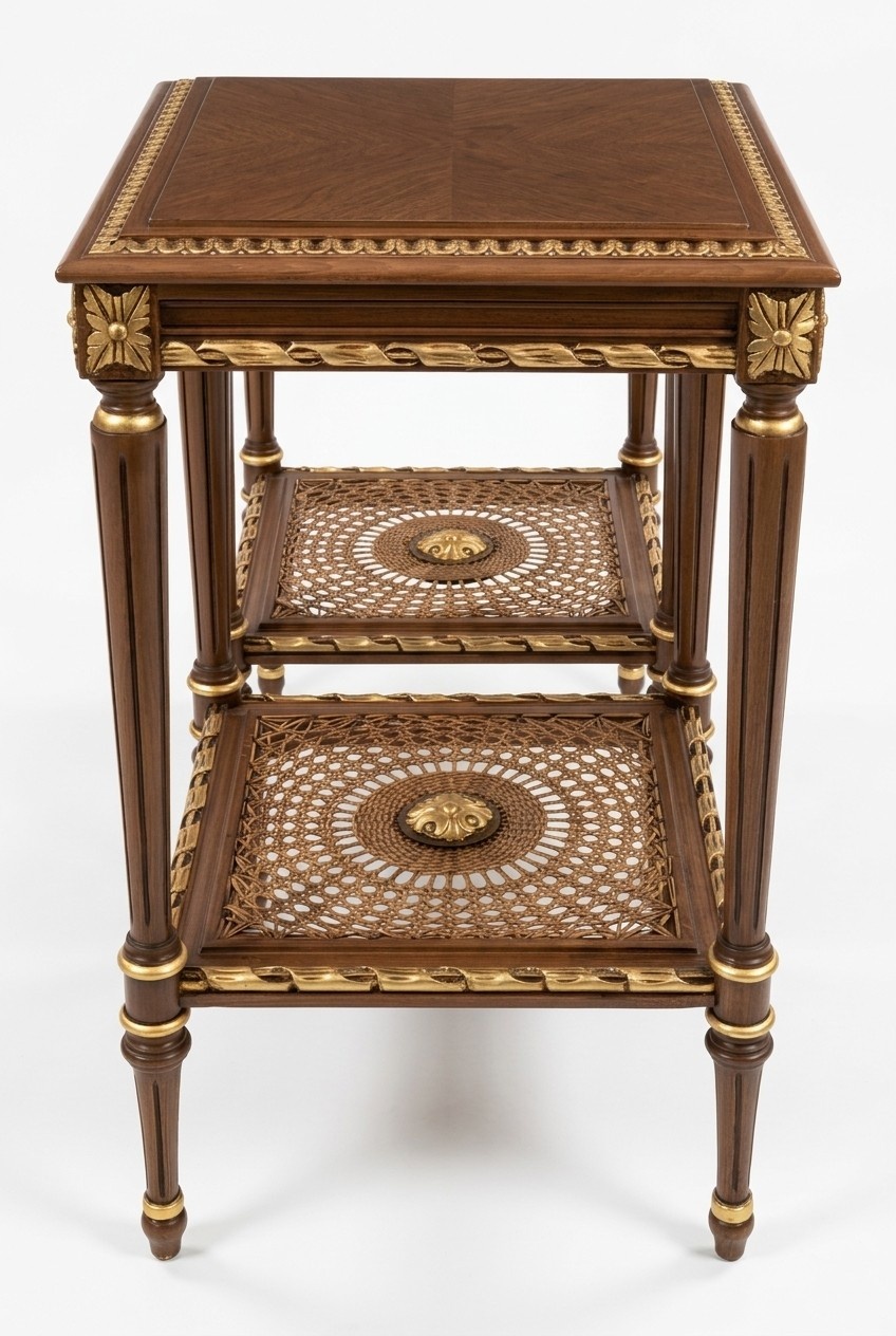Coffee table side table baroque rococo table real wood furniture tables Italy new