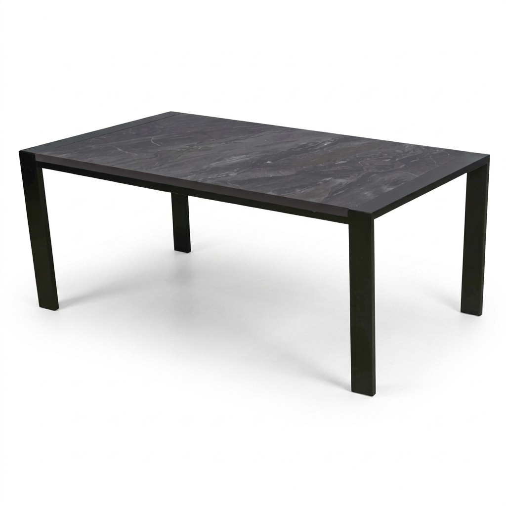 Coffee table side table living room table marble look industrial design