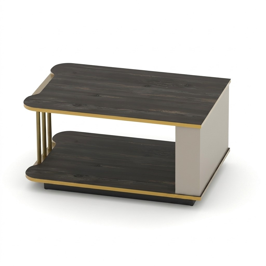 Coffee table side table study desk sofa table with shelf office furniture