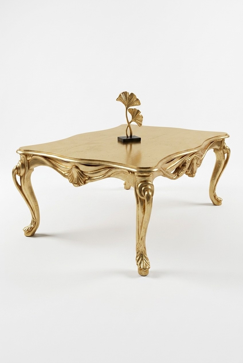 Coffee Table Tables Chesterfield Table Design Luxury Furniture Gold Wood Living Room