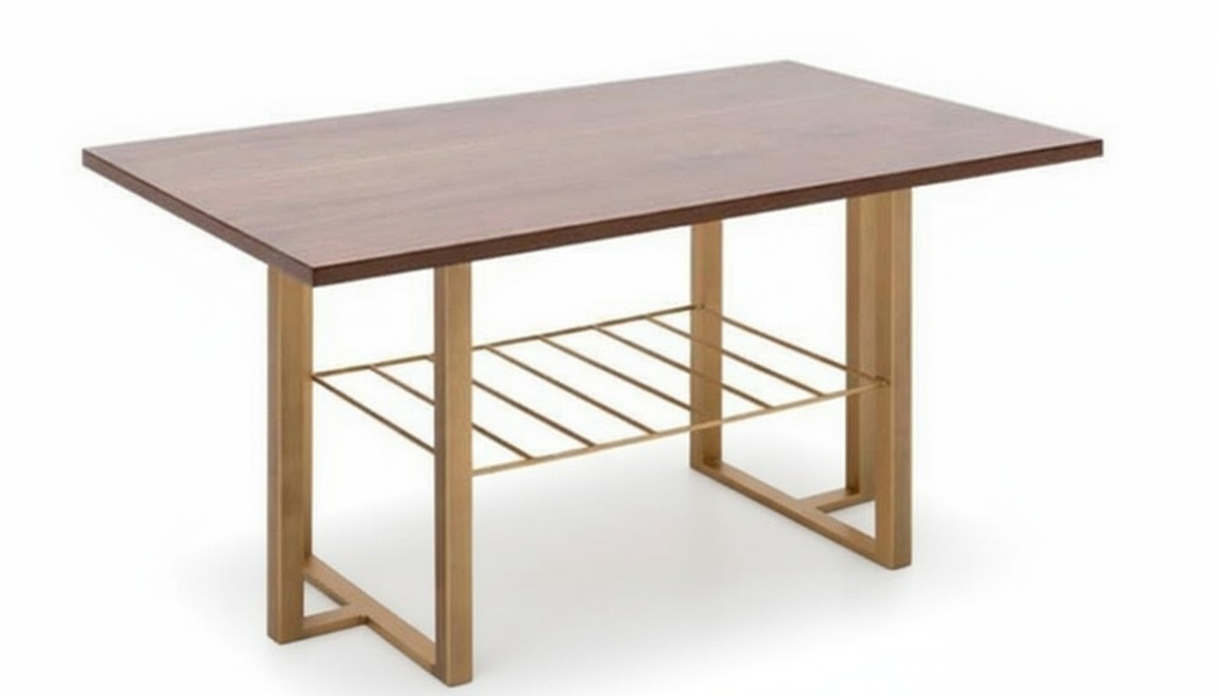 Coffee table with shelf – simple design and practical function