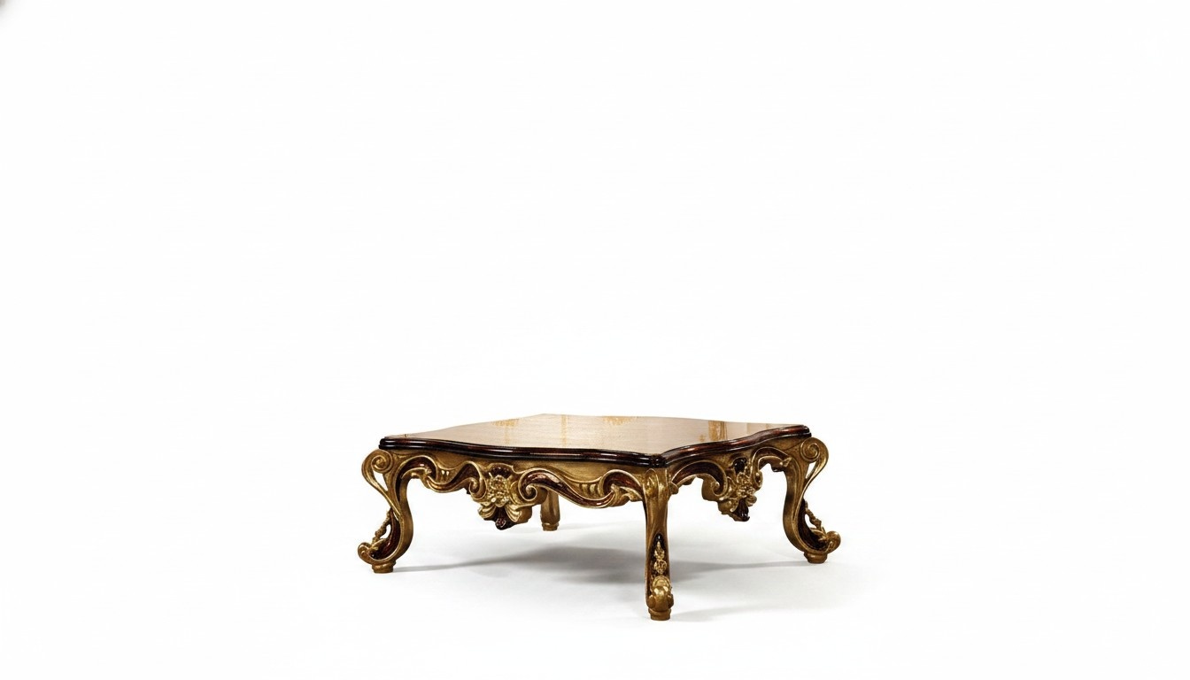 Coffee Table Wooden Table Living Room Classic Design Luxury Wooden Table 119x91cm