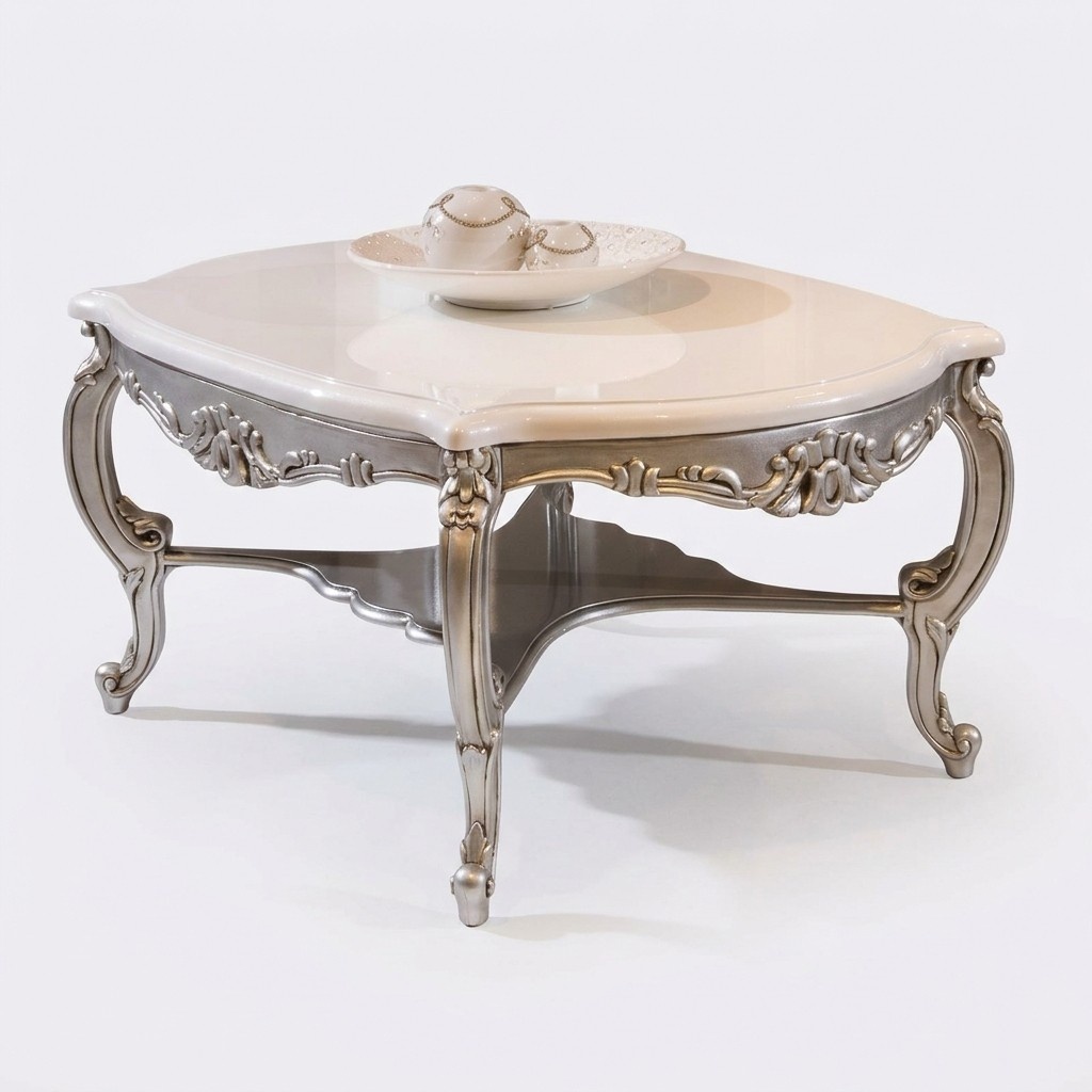 Coffee tables, wooden side tables, wooden tables, living room, Baroque, Rococo