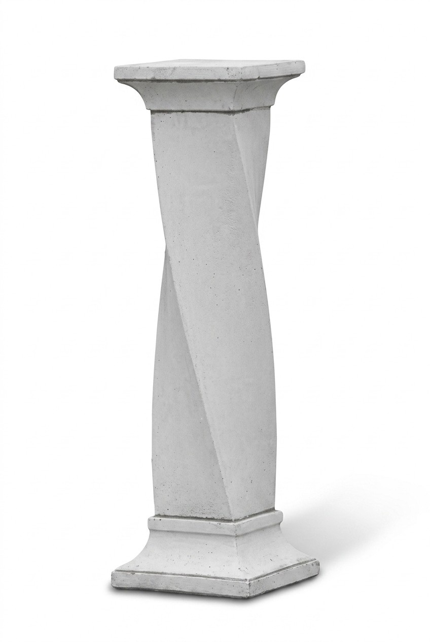 Decorative floor stand in antique designer column style, massive, 80cm height