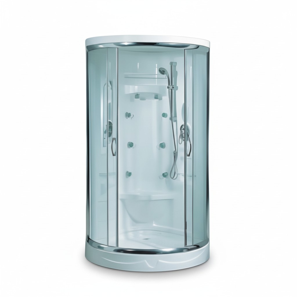 Comfort shower shower cabin glass cabin shower box glass shower luxury shower 100x100 cm