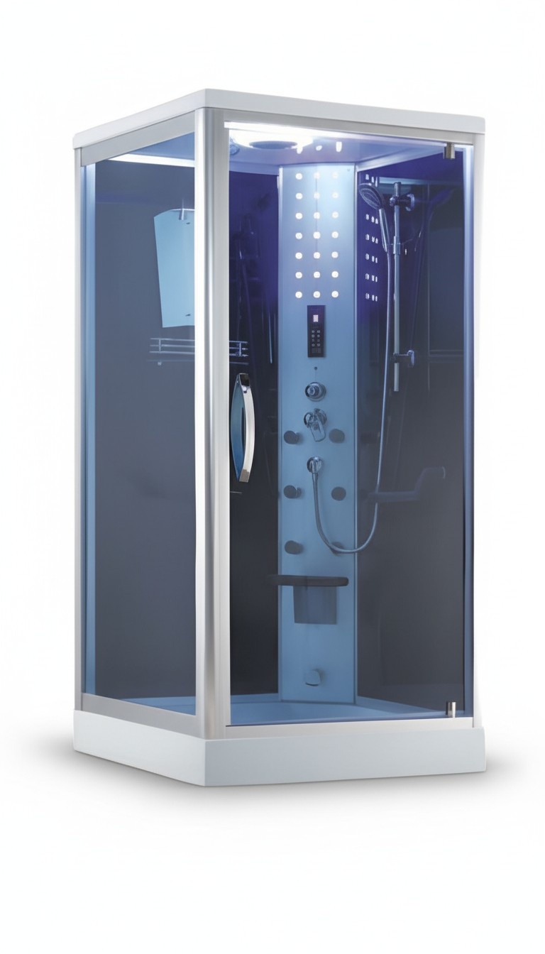 Comfort shower shower cabin shower door shower partition shower glass cabin 100x100 cm