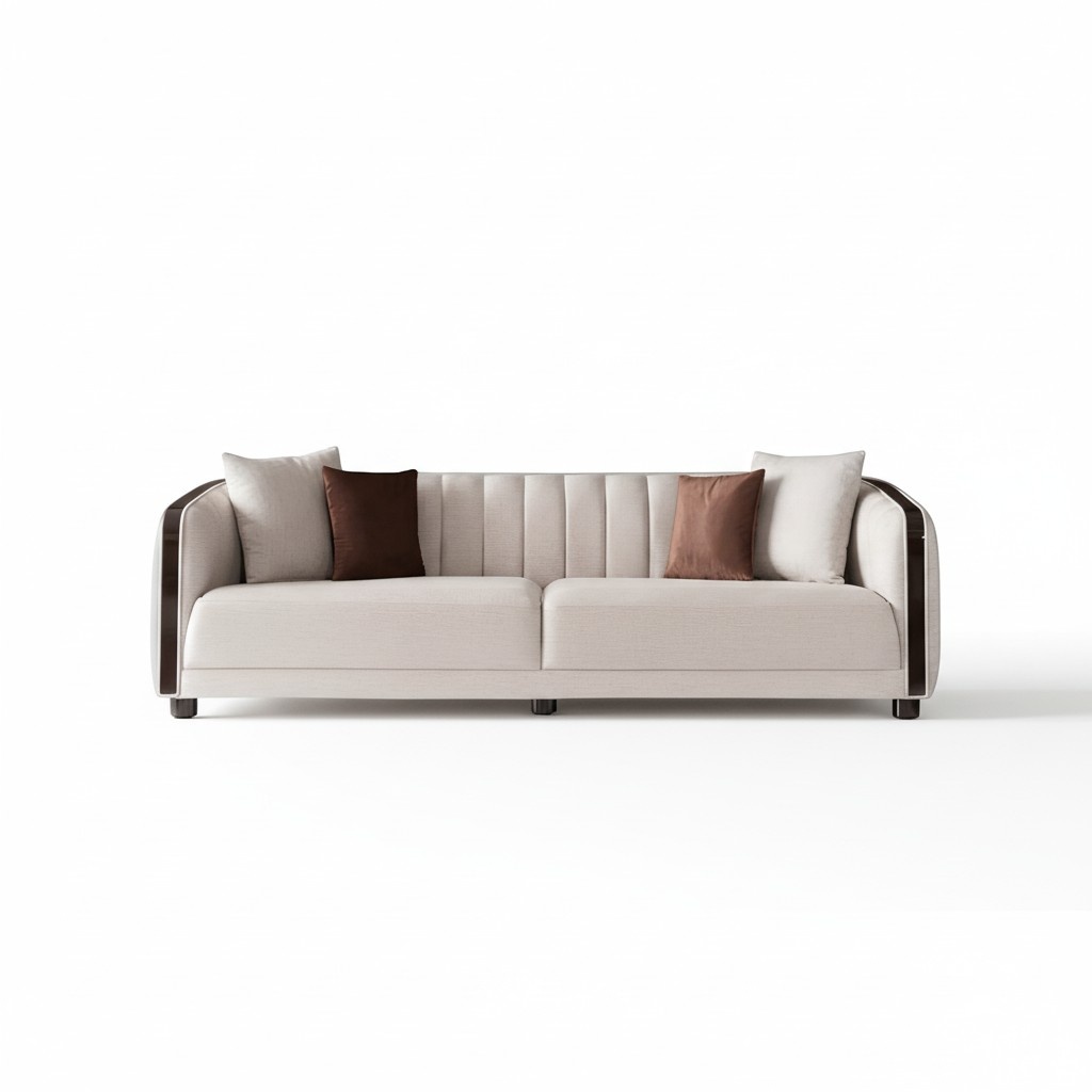 Comfortable 3-seater sofa with a modern design for any living room.