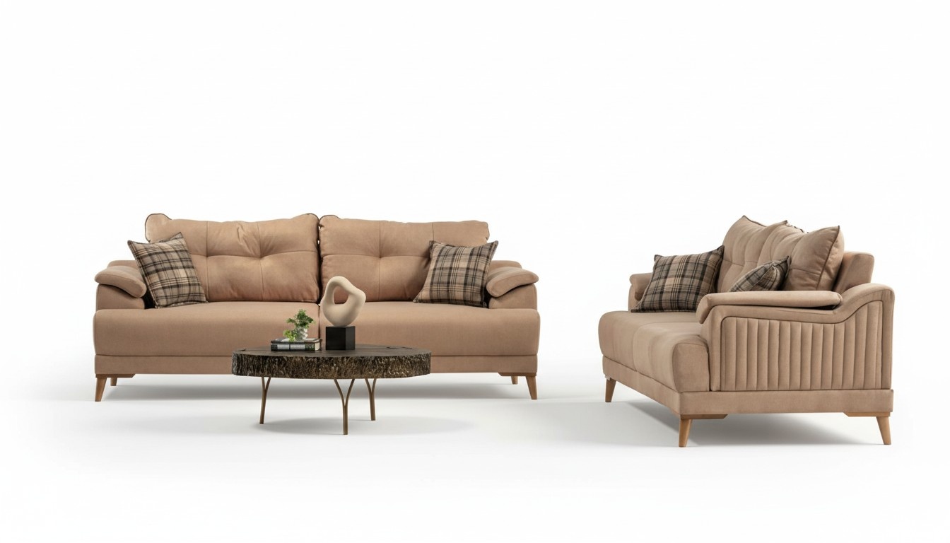 Comfortable sofa set 3+3 seater stylish sofa furniture upholstery group seating set