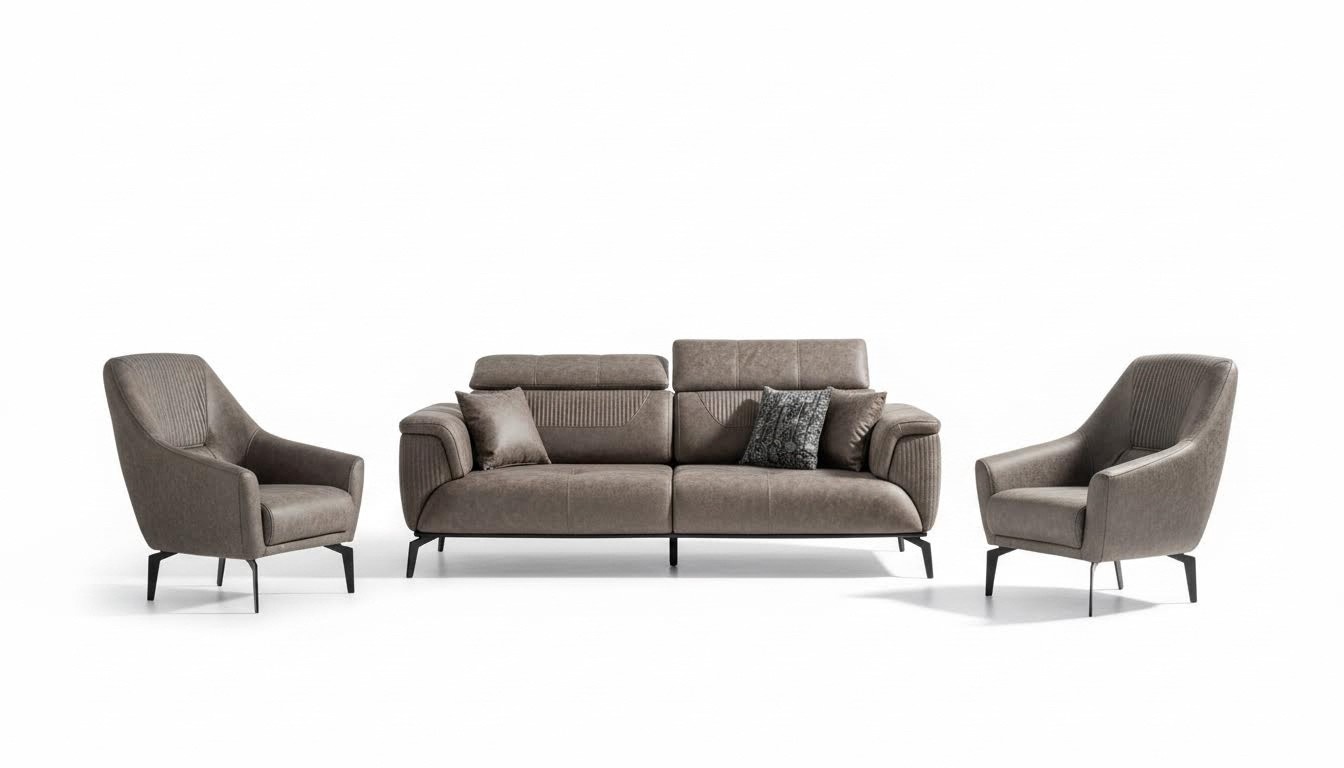Comfortable sofa set with 3+1 seats for small and stylish spaces.