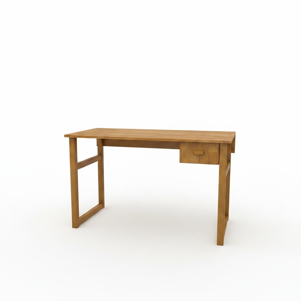 Compact Brown Desk Luxurious Laptop Table Classy Computer Desk