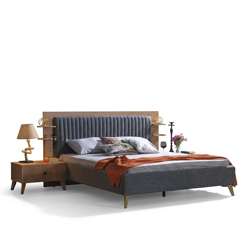 Complete bedroom 2x nightstand set bed dresser sets sleep 3-piece