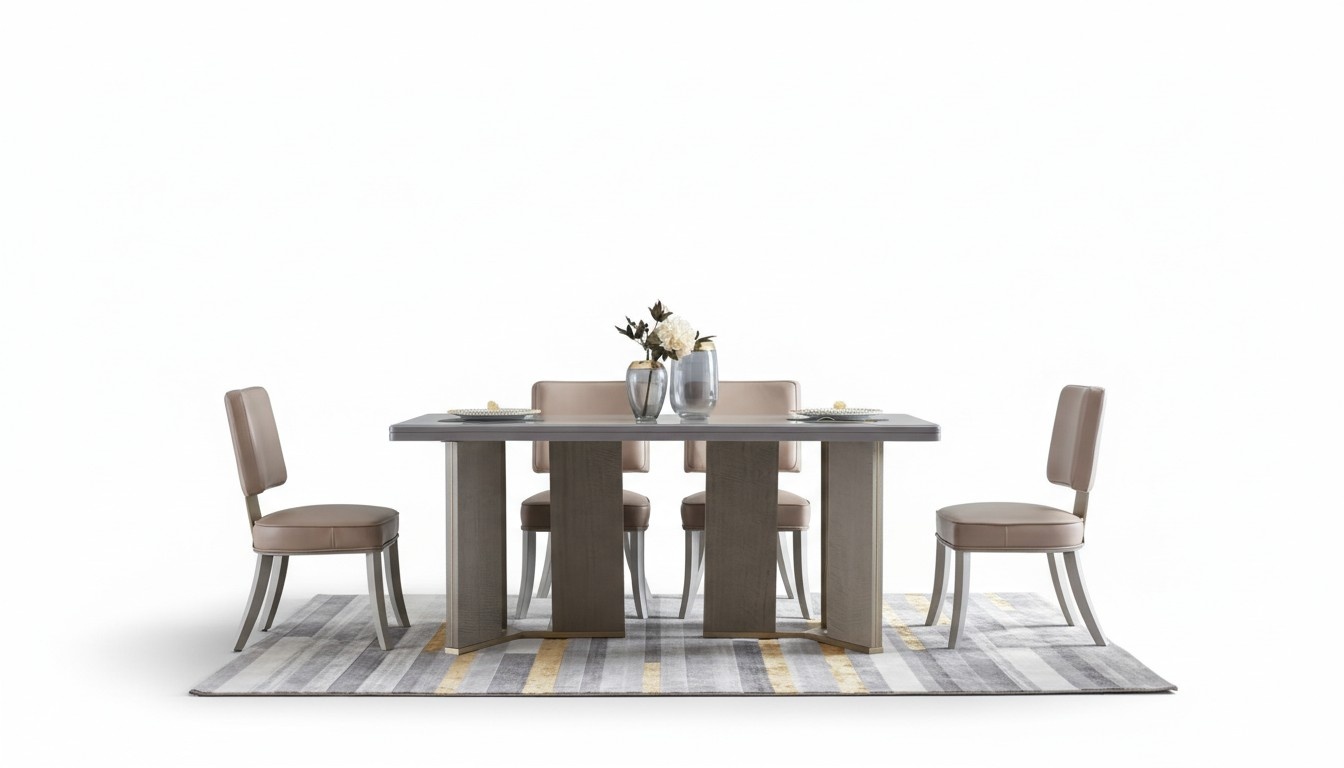 Complete Dining Room Set Table + 6x Armchairs Chairs Luxury Dining Set