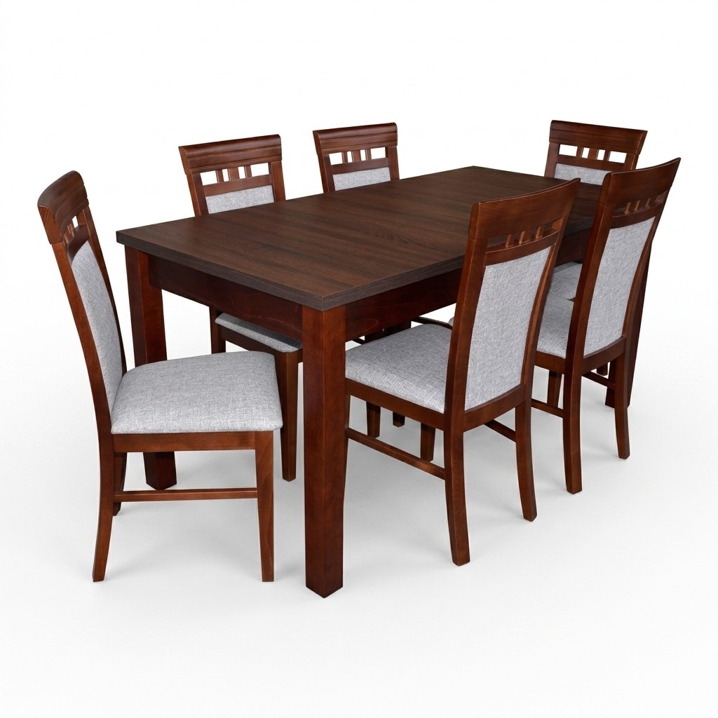 Complete dining room set table 6x chairs luxury dining set new
